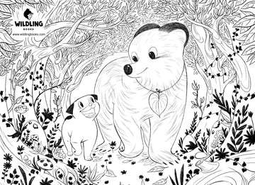 Patrick & George Colouring Page Two Free Download - Wildling Books