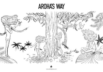 Aroha Colouring Pages - Free Download - Wildling Books