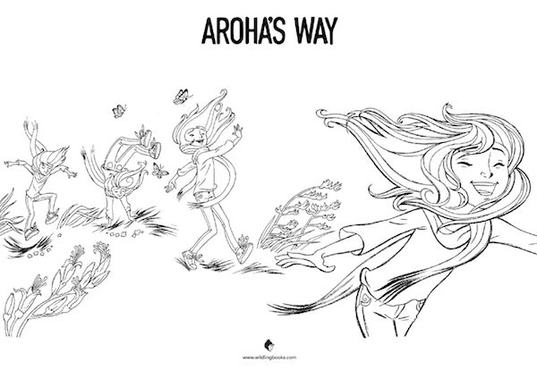 Aroha Colouring Pages - Free Download - Wildling Books