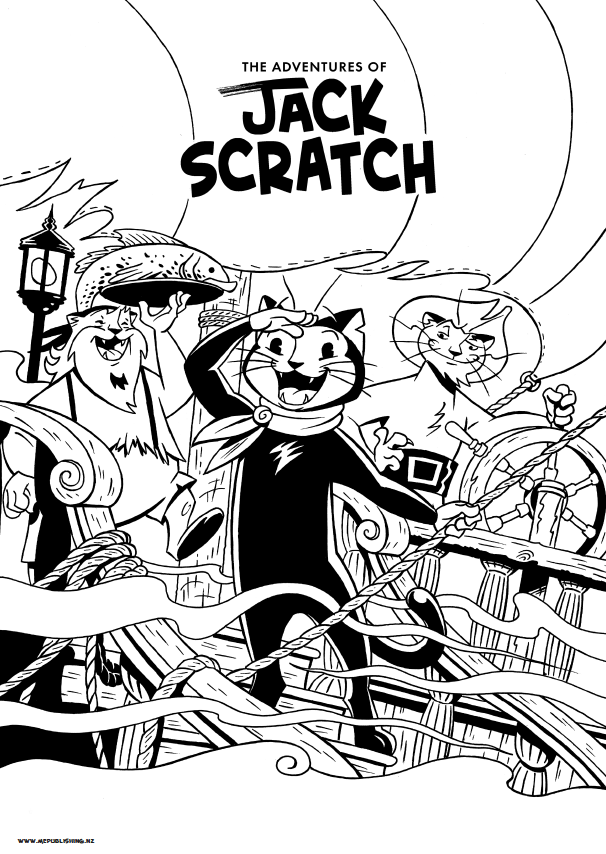 Jack Scratch Colouring Pages Ahoy! - Free Download - Wildling Books